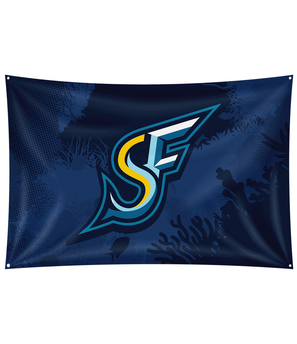 Sidesaddle Swordfish Pinup Rider House Flags