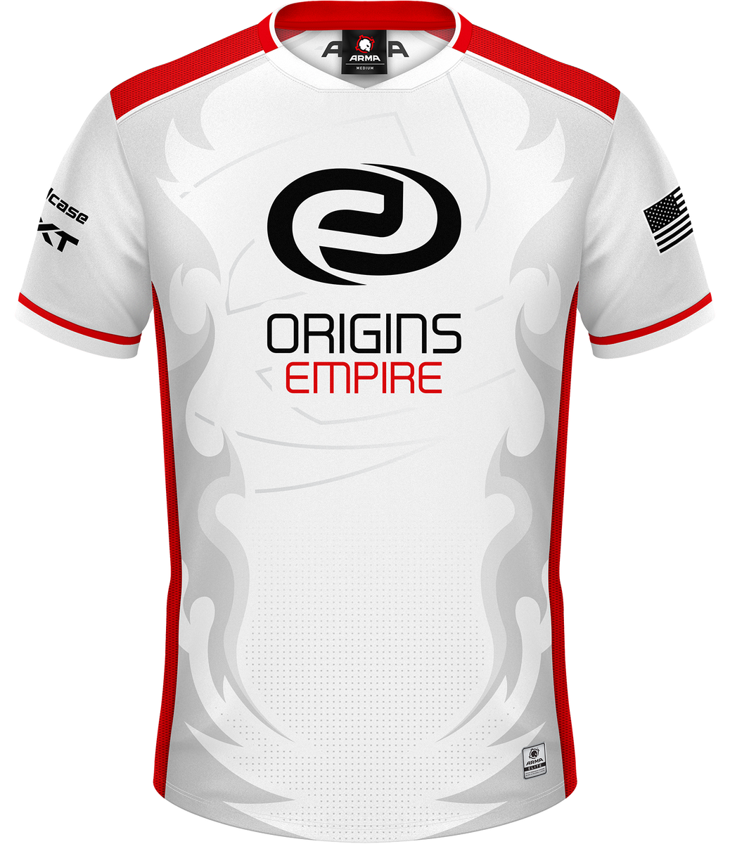 Origins Empire ELITE Jersey - White - Custom Esports Jersey by ARMA