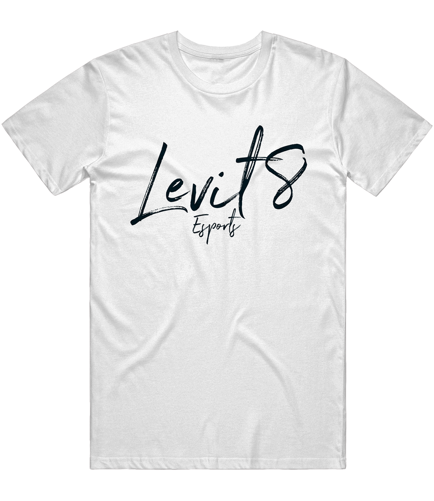 Levit8 Esports Text Tee - White