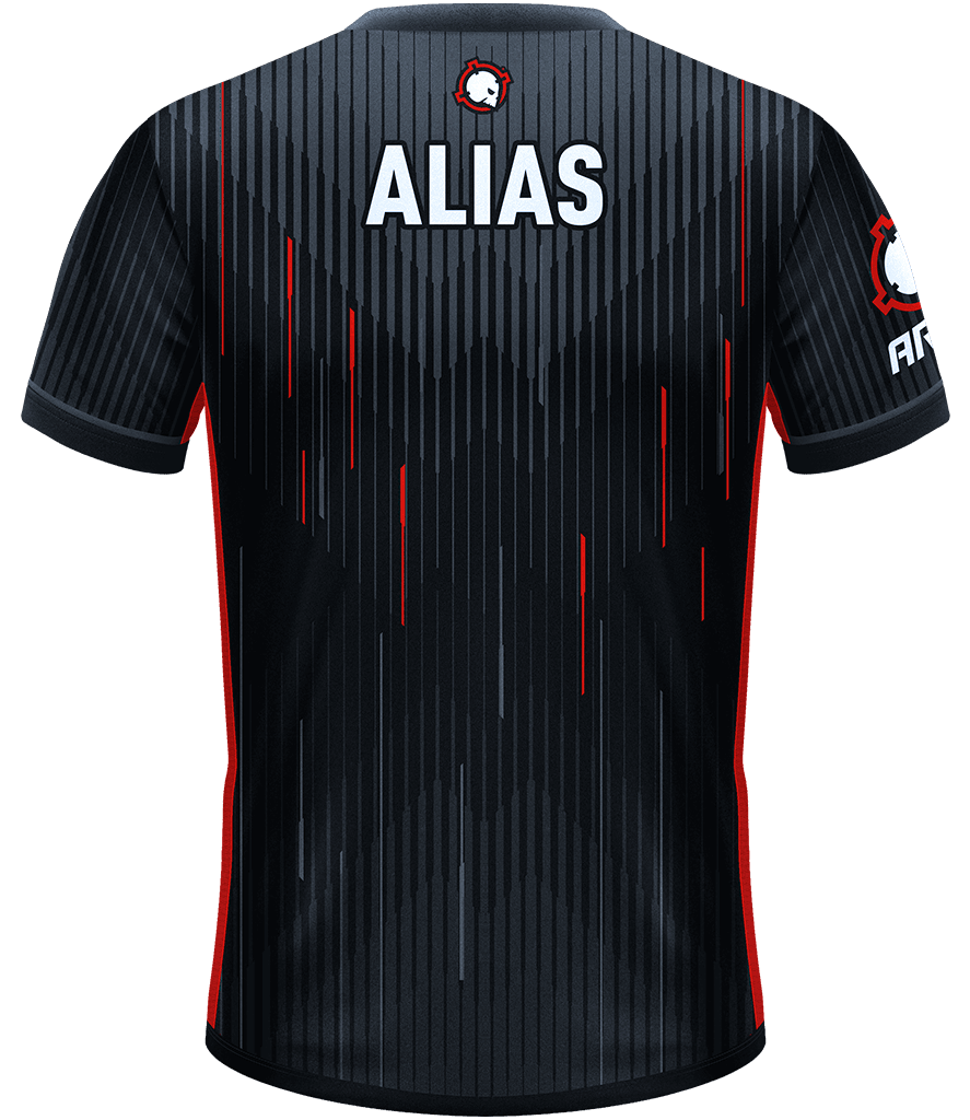 Black and online red jersey