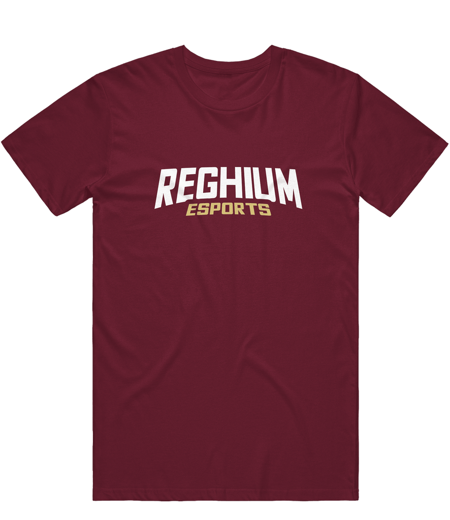Reghium Text Tee - Maroon - ARMA - T-Shirt