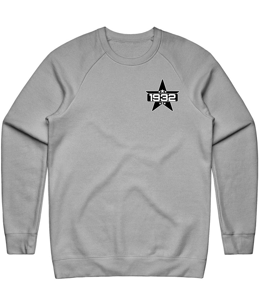 1932 Stars Icon Crewneck - Grey - ARMA