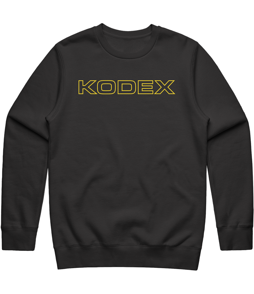 Kodex Text Crewneck - Charcoal
