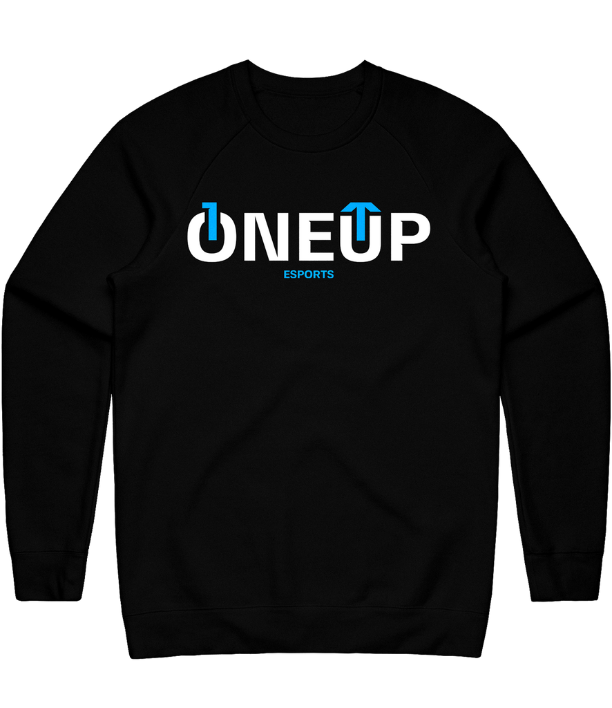 OneUp Text Crewneck - Black
