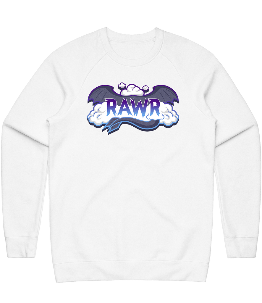 Rawr Logo Crewneck - White