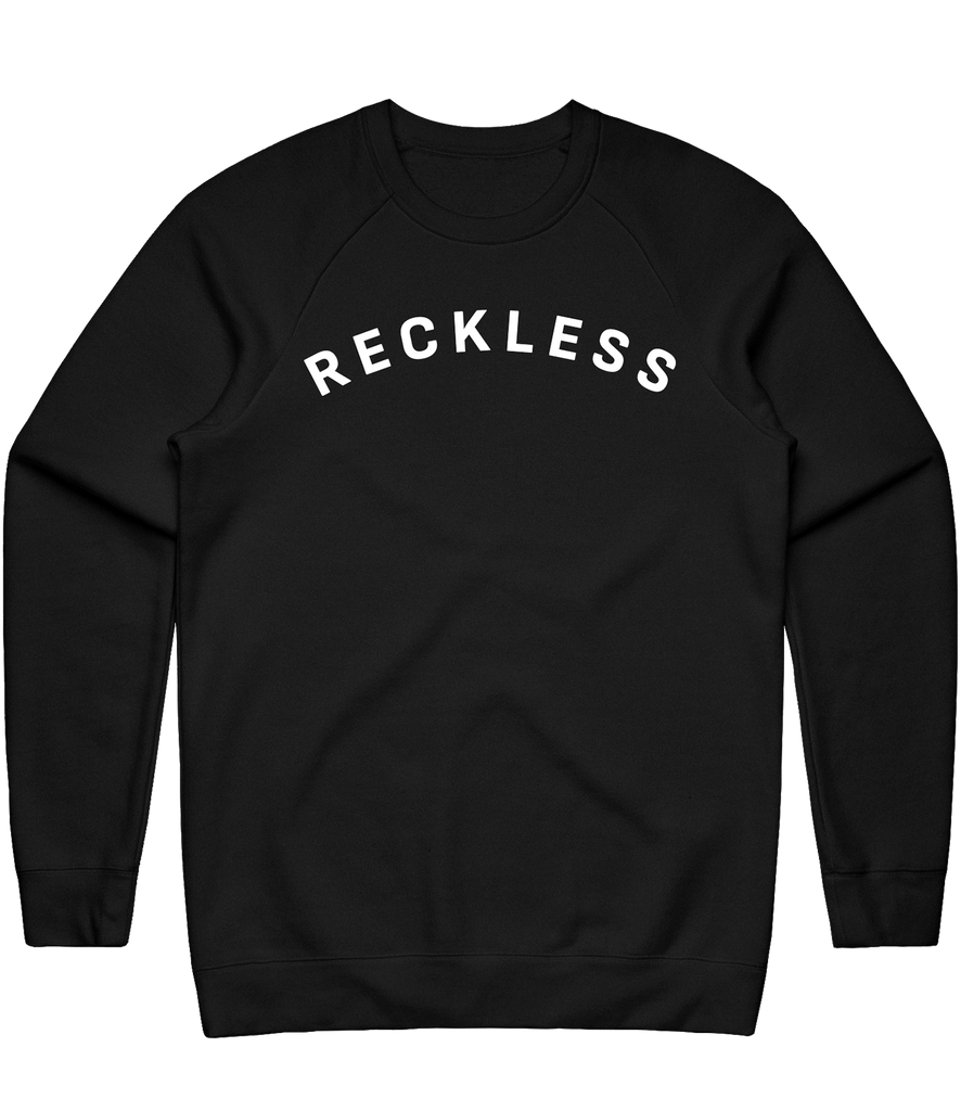 Reckless RP Text Crewneck - Black