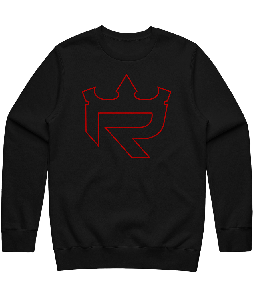Reign Outline Crewneck - Black