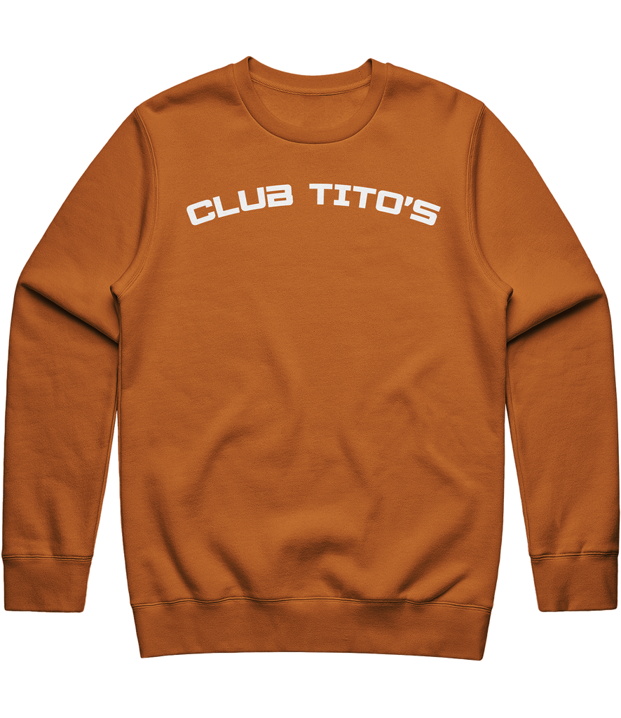 Club Tito's Text Crewneck - Orange