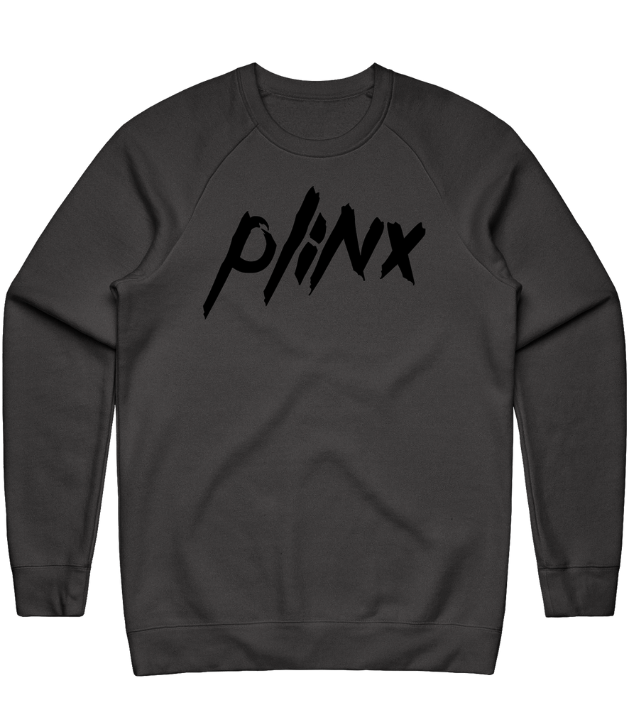 Plinx Text Crewneck - Charcoal