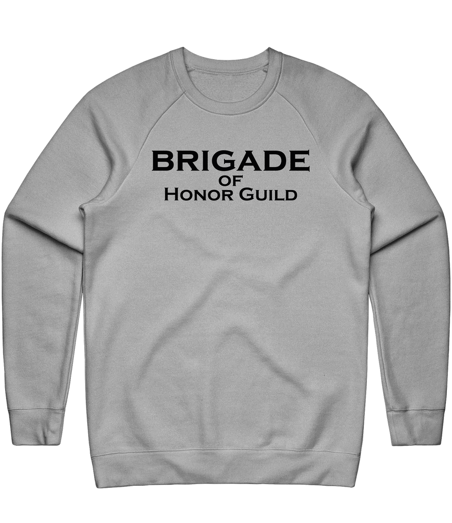 Brigade of Honor Text Crewneck - Grey