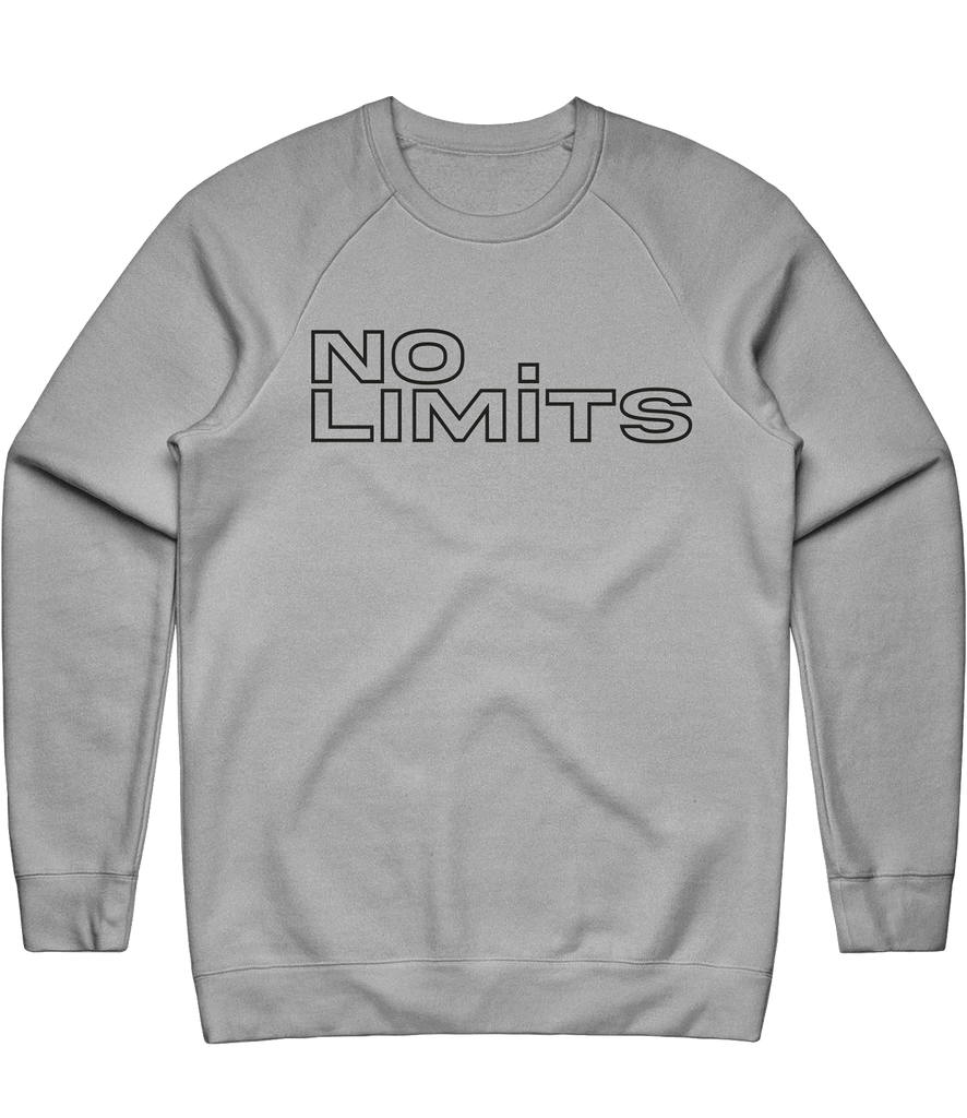 No Limits Outline Crewneck - Grey