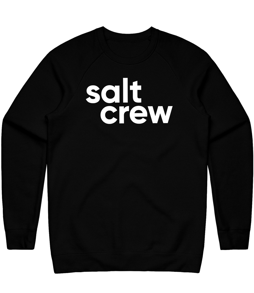 Saltcrew Text Crewneck - Black
