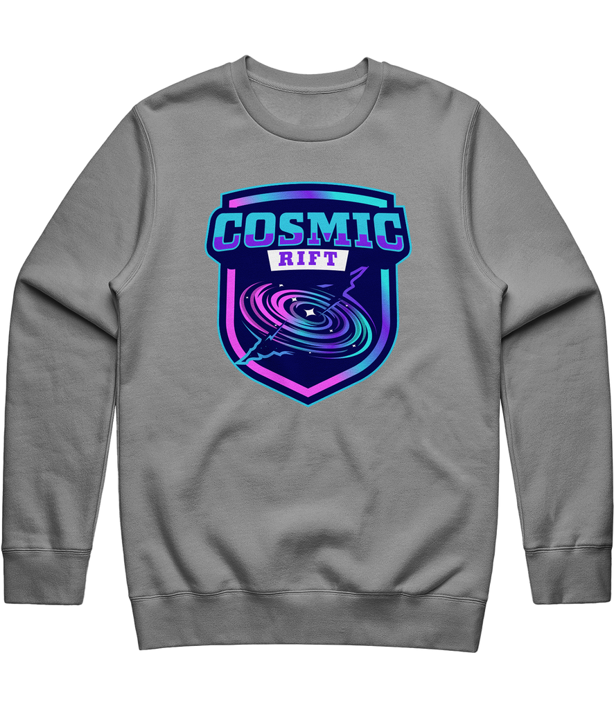 Cosmic Rift Logo Crewneck - Grey