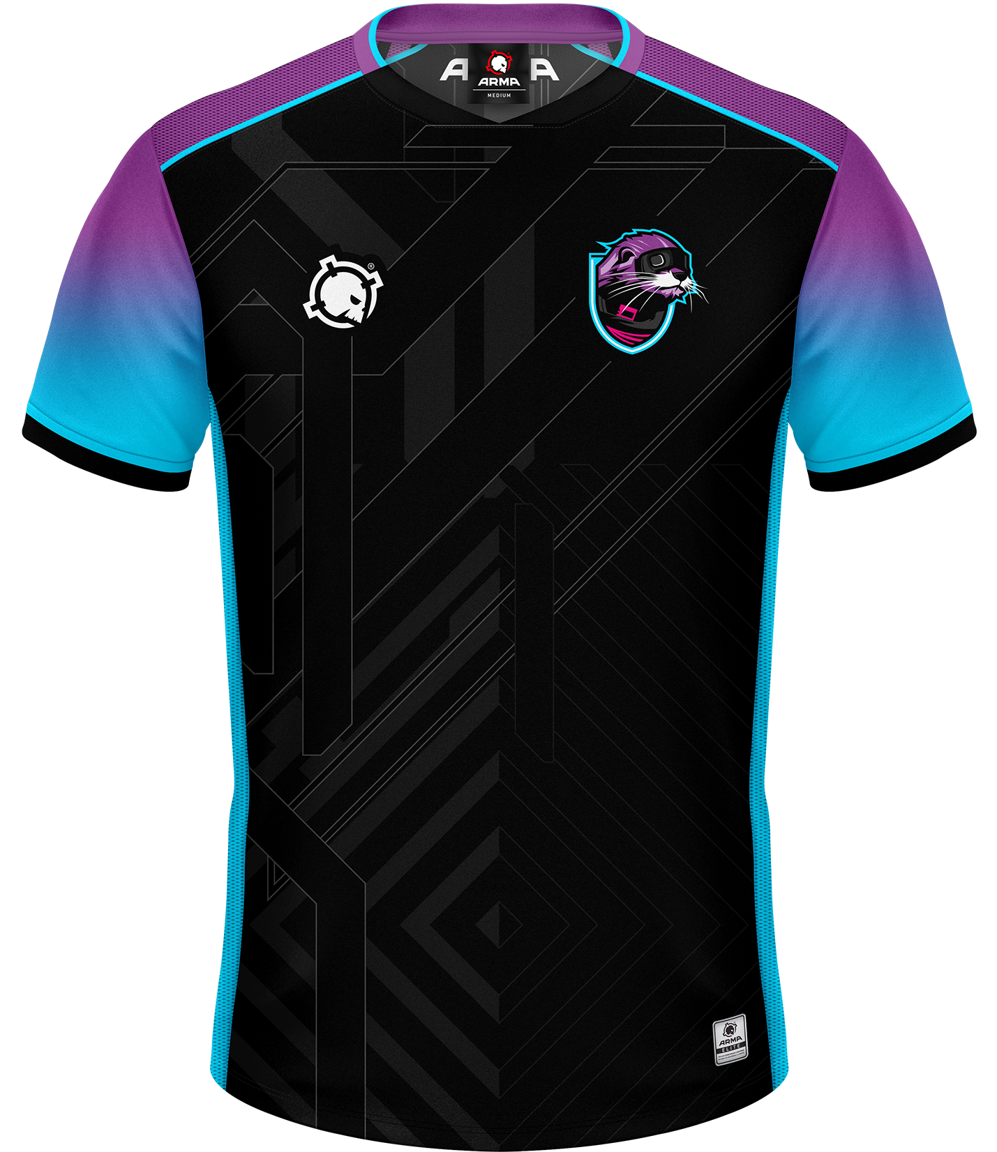 Cyberpunk Otters ELITE Jersey - Black - Custom Esports Jersey by ARMA