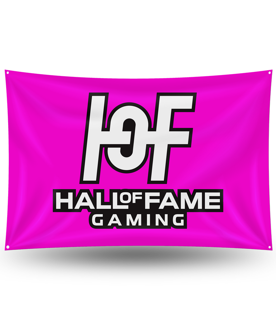 Hall of Fame Team Flag - Pink