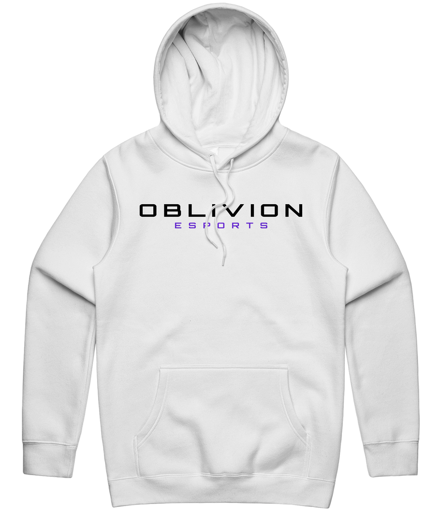 Oblivion Esports Text Hoodie - White