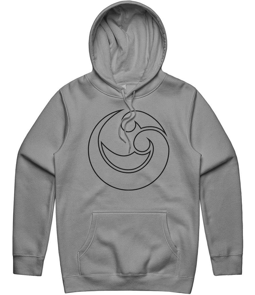 Flow Outline Hoodie - Grey