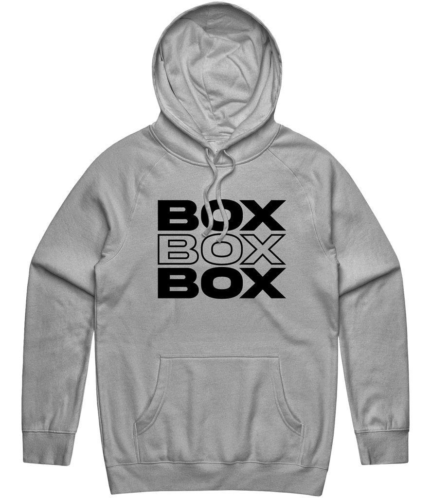 Fear Nothing Moto "BOX BOX BOX" Hoodie - Grey