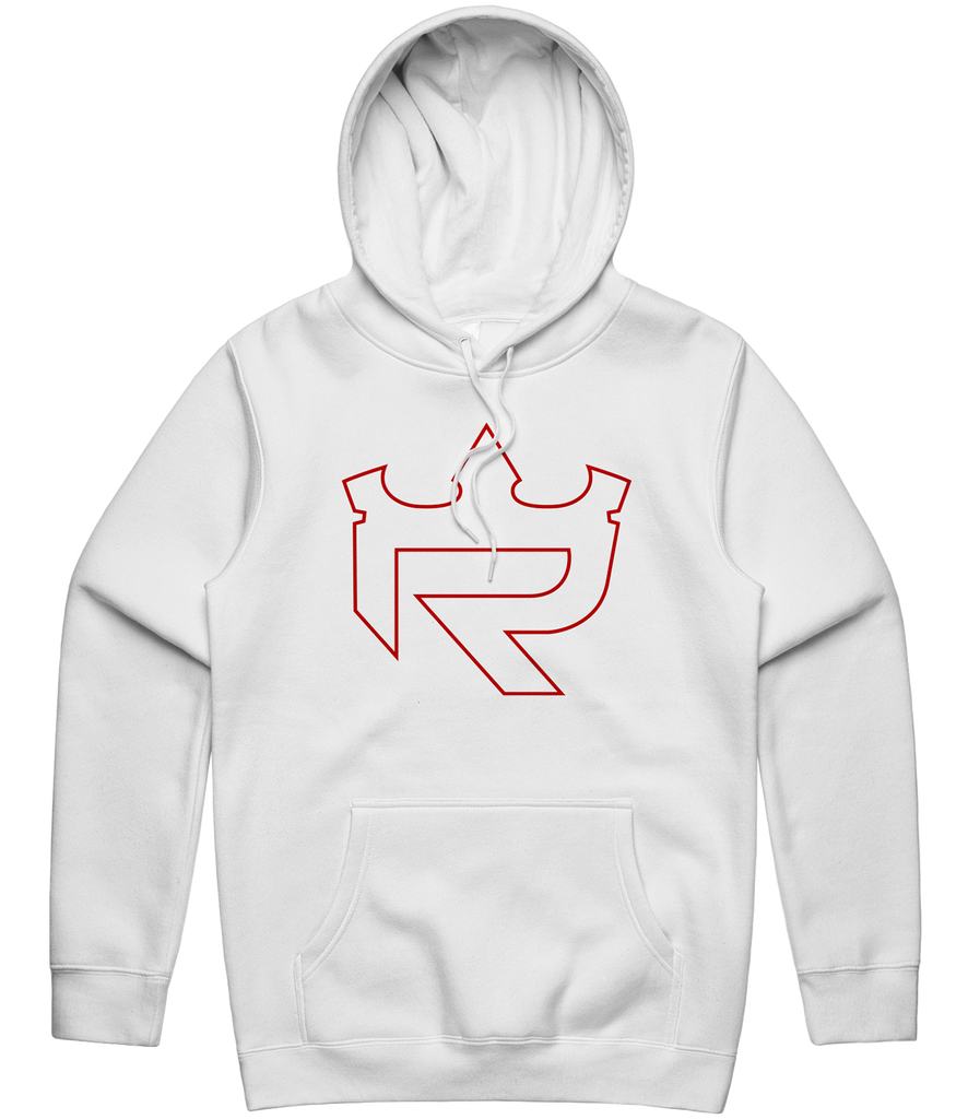Reign Outline Hoodie - White