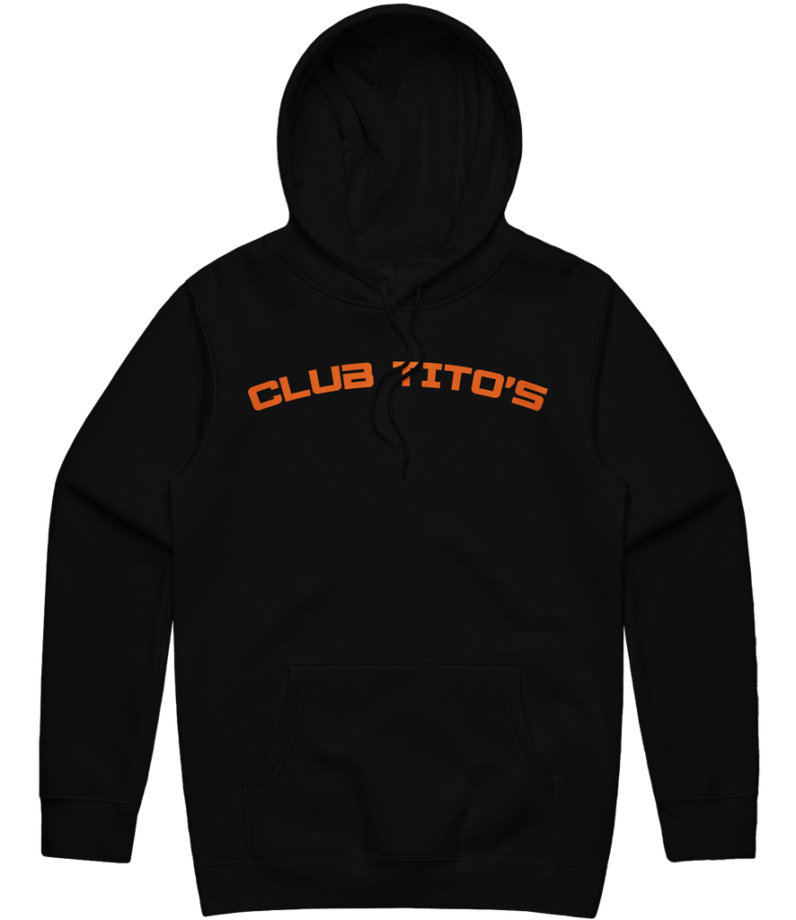 Club Tito's Text Hoodie - Black