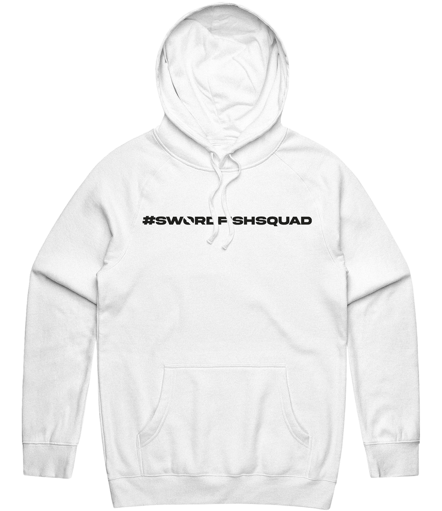 Swordfish Hashtag Hoodie - White