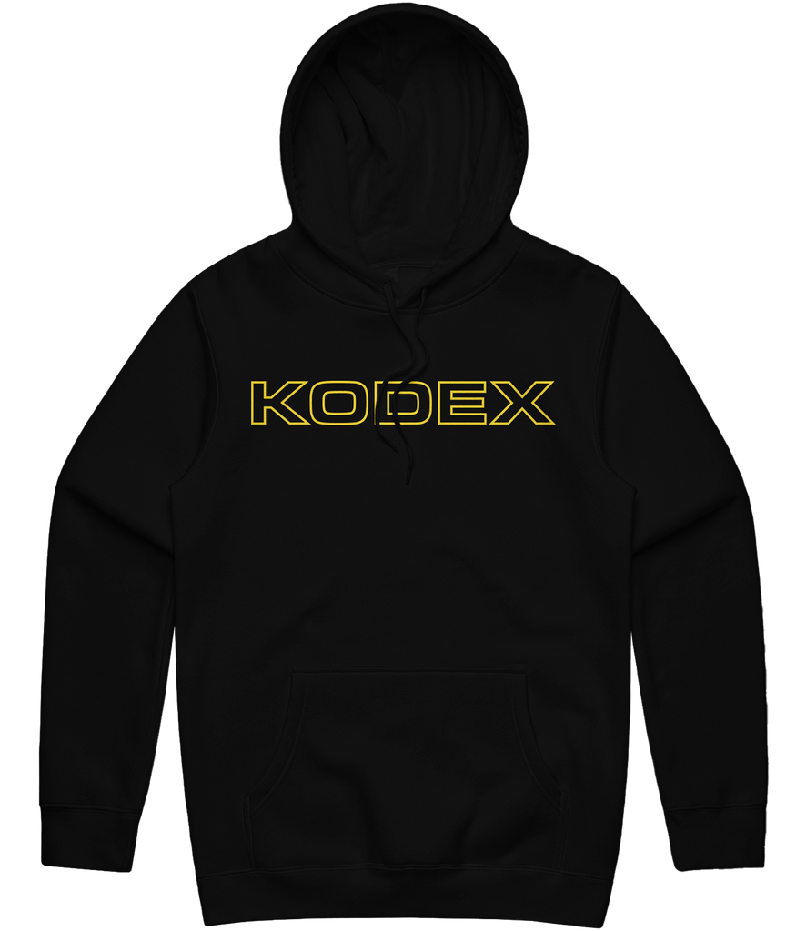 Kodex Text Hoodie - Black