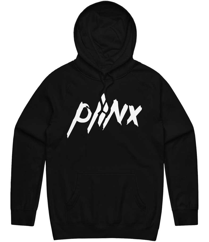 Plinx Text Hoodie - Black