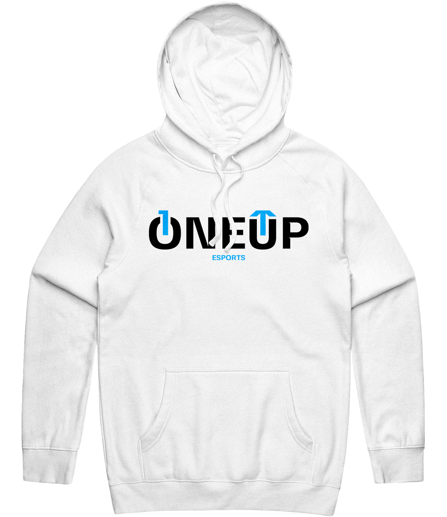 OneUp Text Hoodie - White