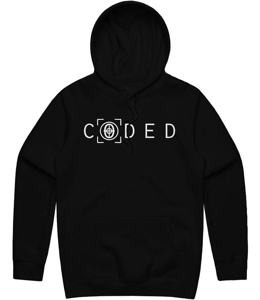 Team CODED Text Hoodie - Black