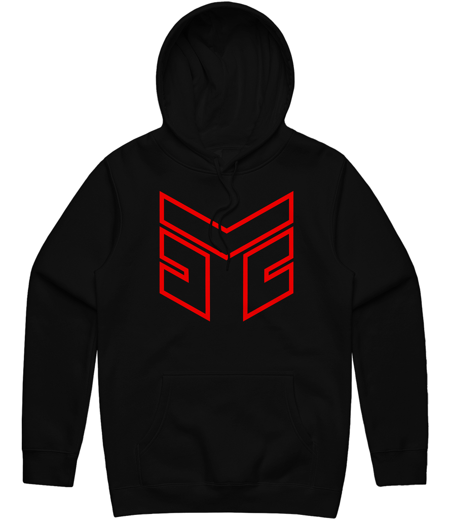 Militia Outline Hoodie - Black