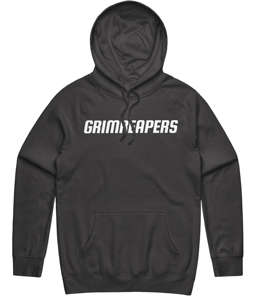 Grimreapers Text Hoodie - Charcoal