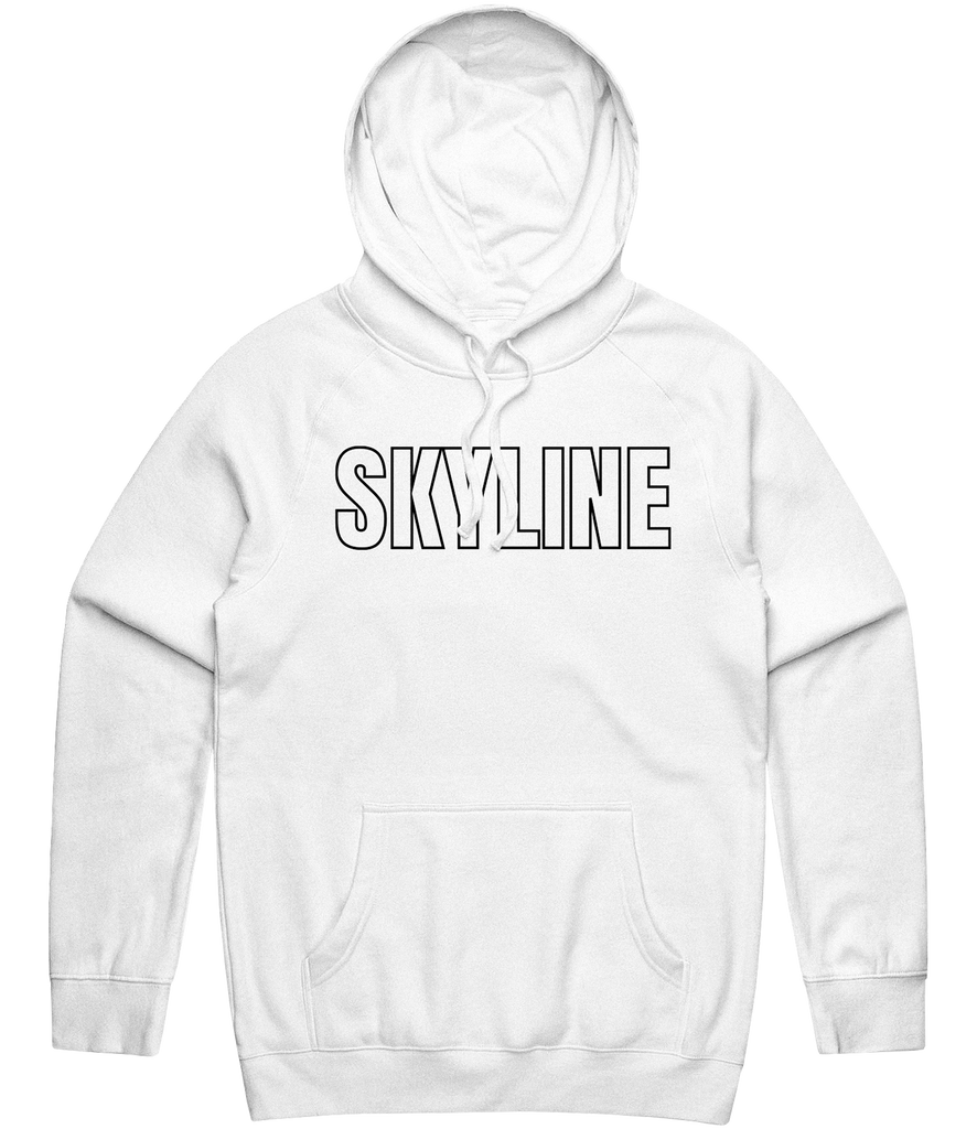 SkylineGG Text Hoodie - White
