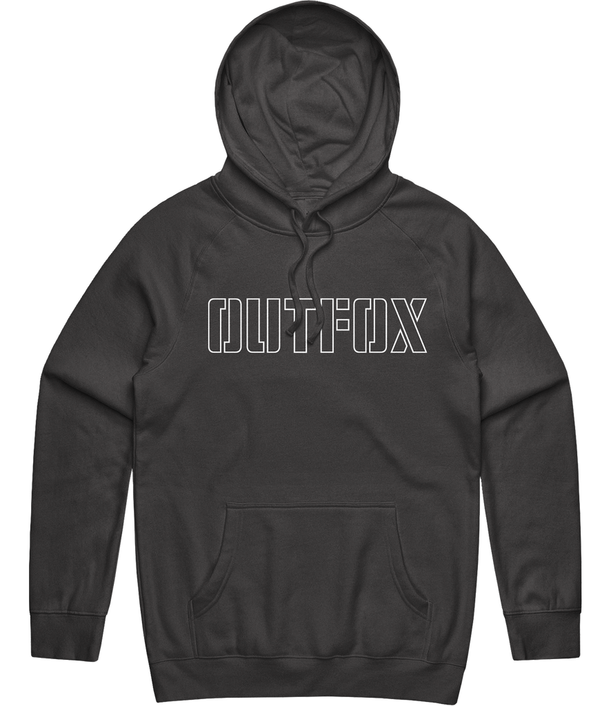 Outfox Outline Hoodie - Charcoal