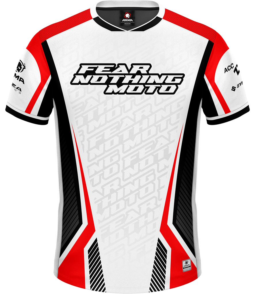 Fear Nothing Moto ELITE Jersey - White