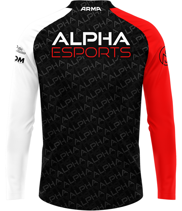 Alpha Esports ELITE Quarter Zip - Red