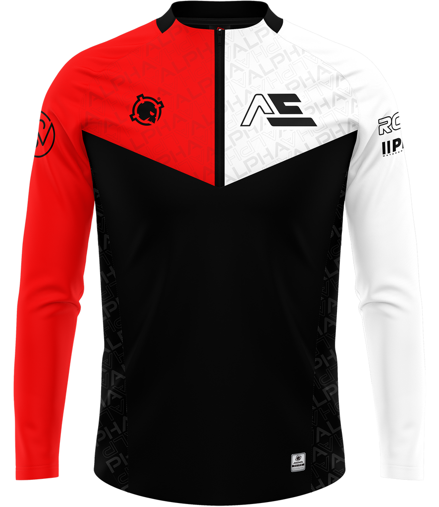 Alpha Esports ELITE Quarter Zip - Red