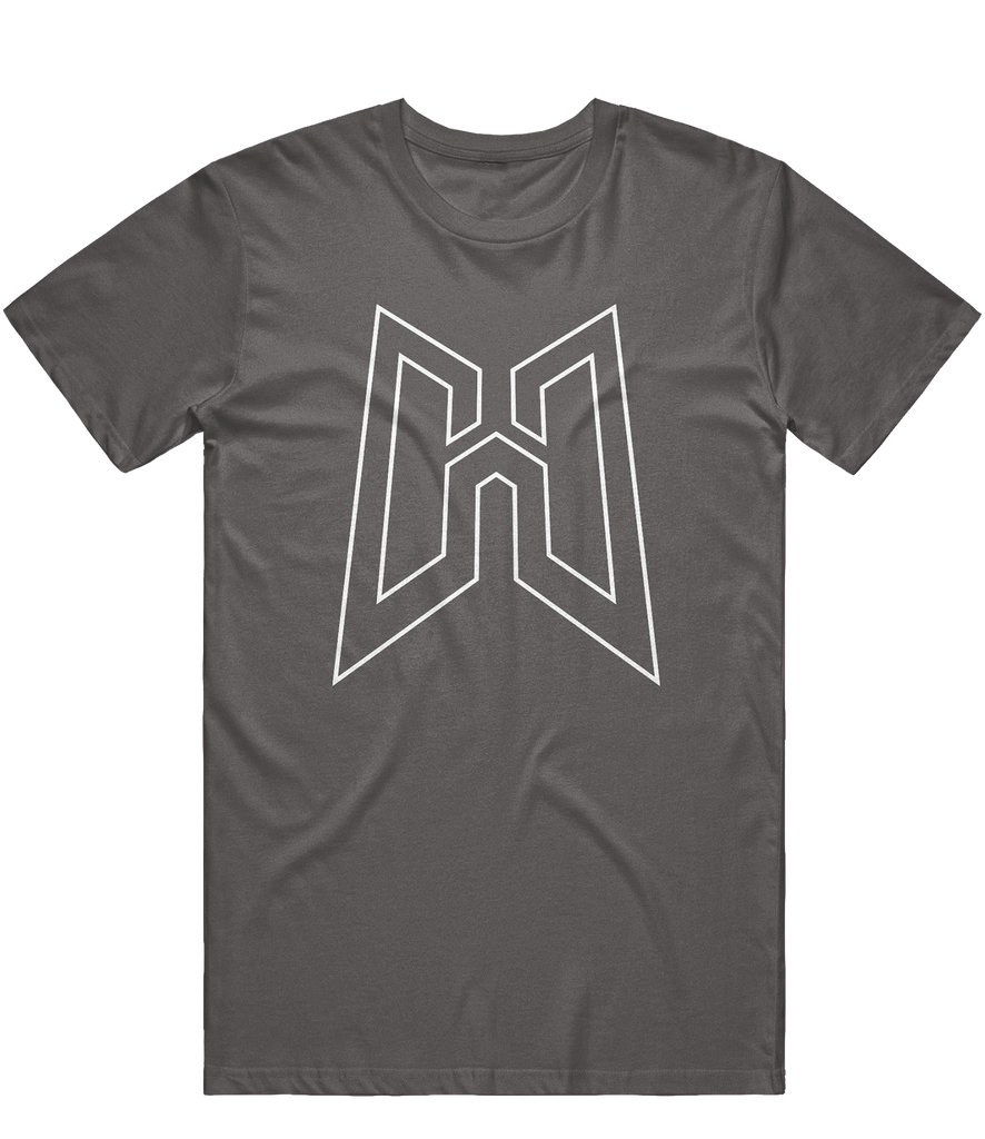 Hollow OSH Outline Tee - Charcoal