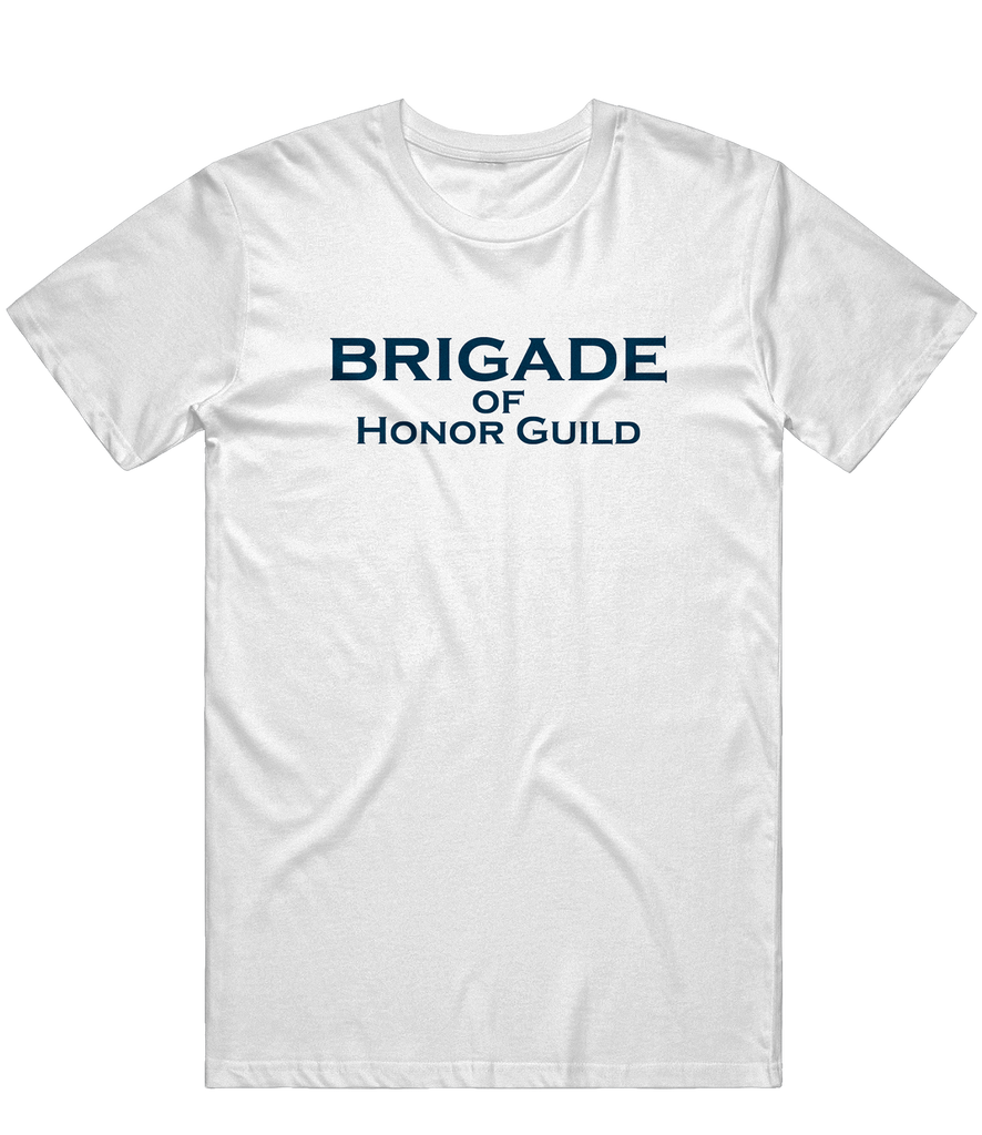 Brigade of Honor Text Tee - White