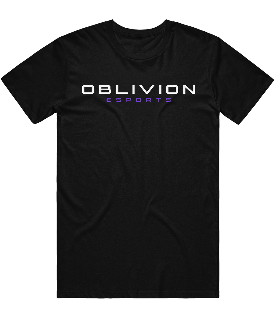 Oblivion Esports Text Tee - Black