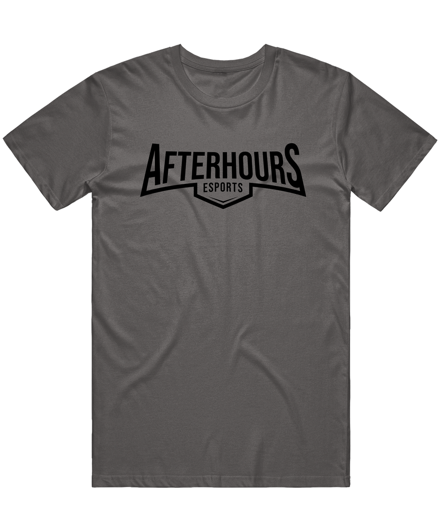 After Hours Text Tee - Charcoal