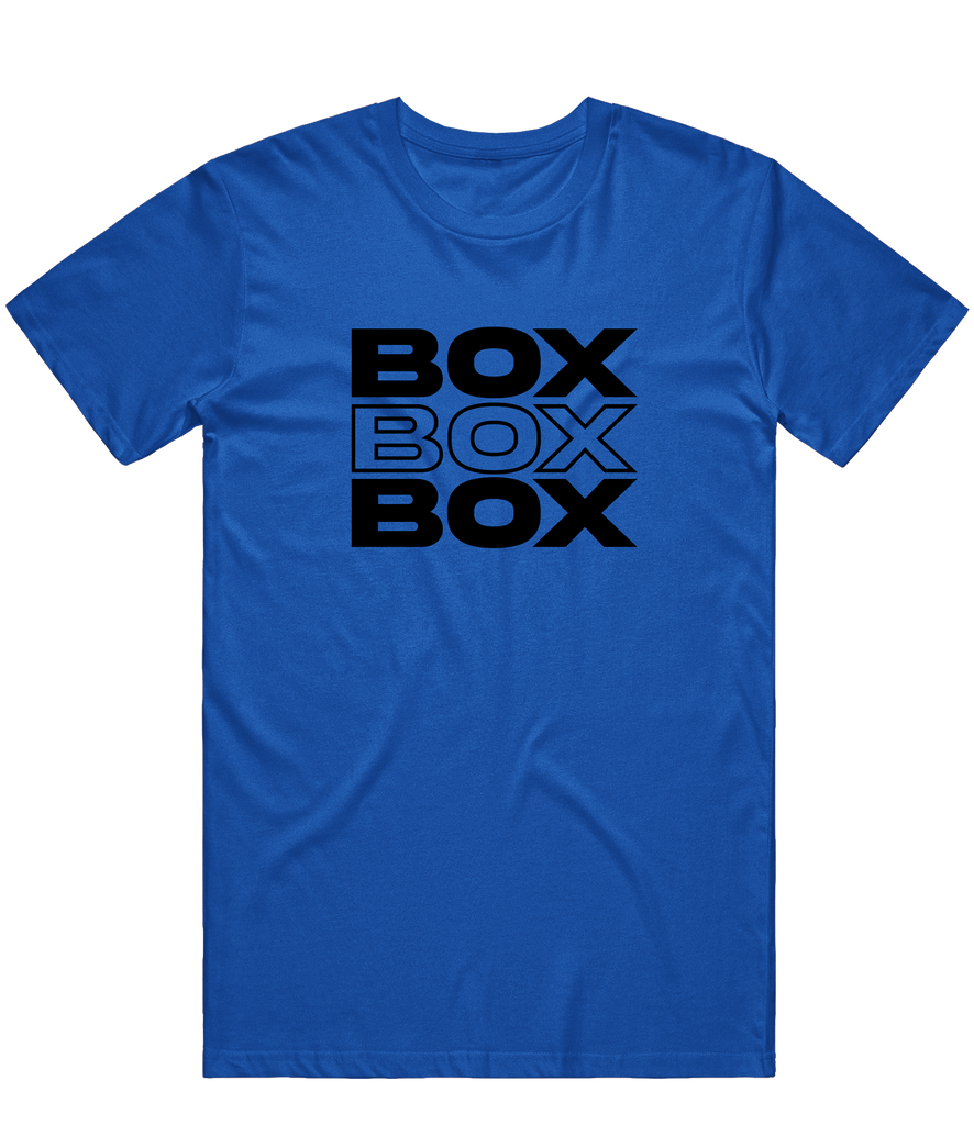 Fear Nothing Moto "BOX BOX BOX" Tee - Blue
