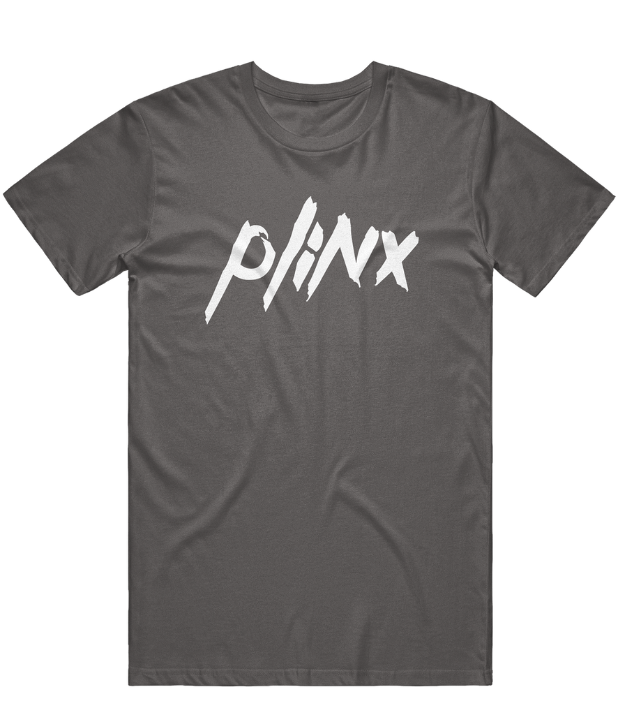 Plinx Text Tee - Charcoal
