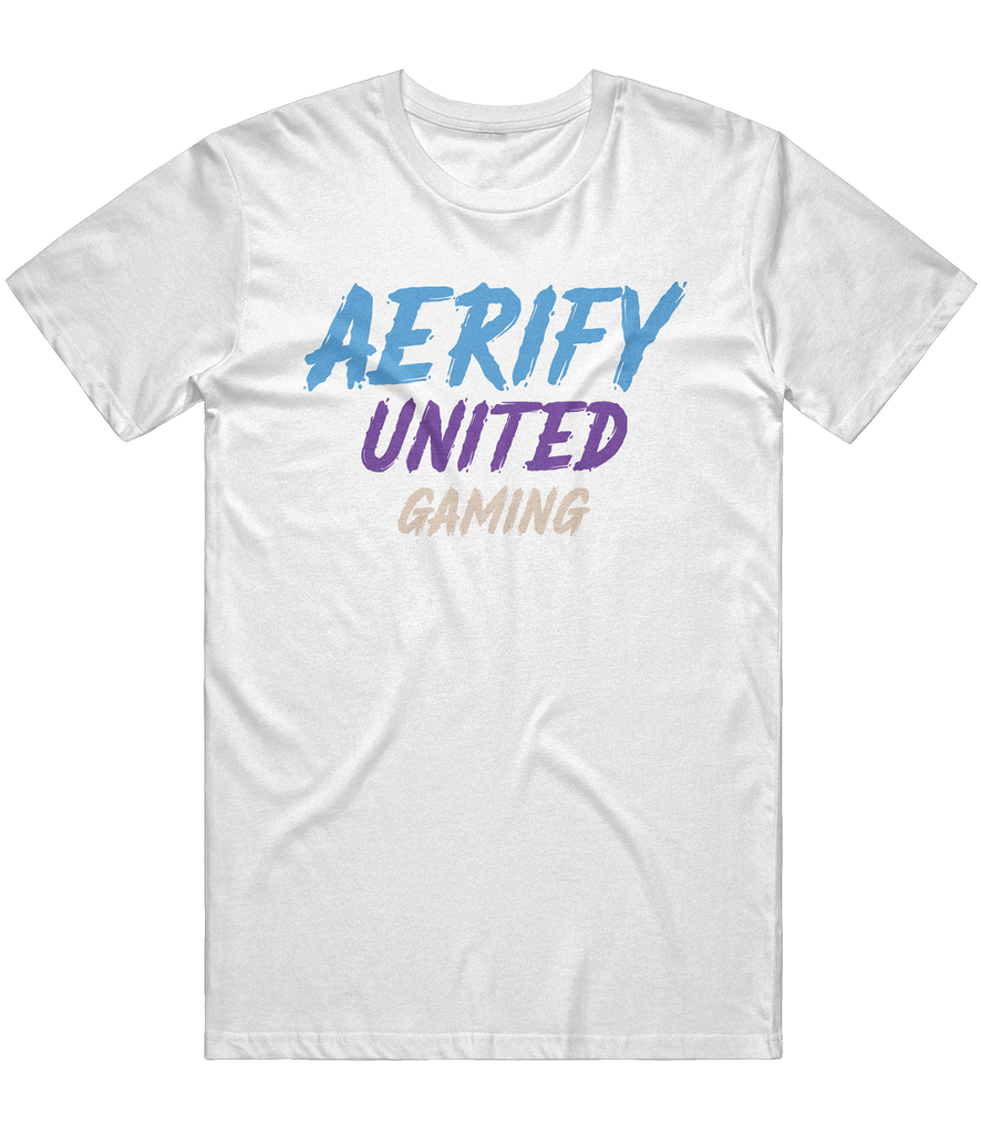 Aerify United Gaming Text Tee - White
