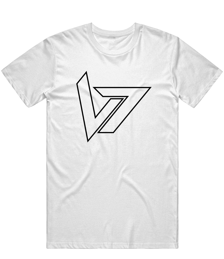 Vulcan7 Outline Tee - White