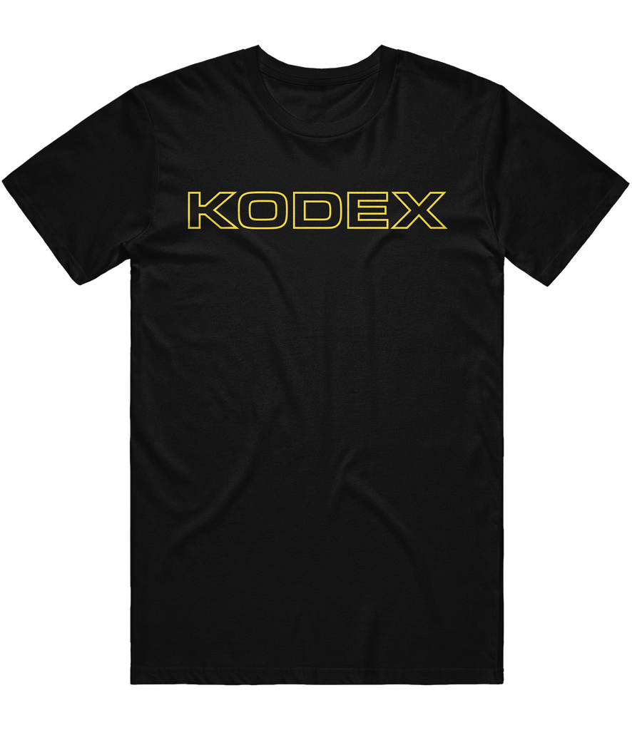 Kodex Text Tee - Black