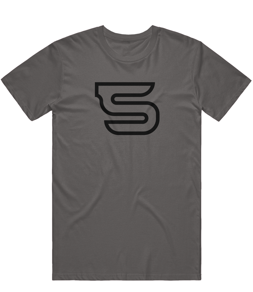 Spire Outline Tee - Charcoal
