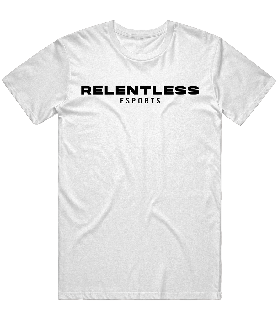 Relentless Text Tee - White
