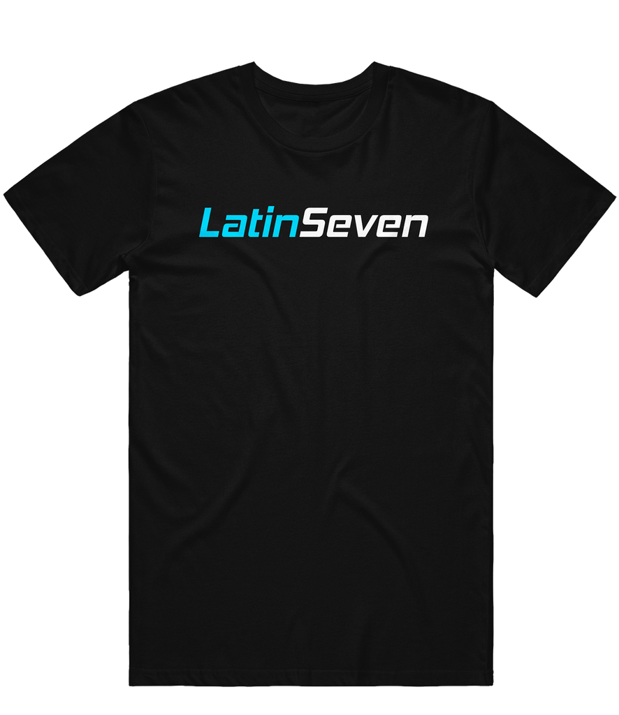 LatinSeven Text Tee - Black