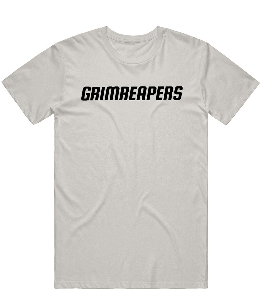 Grimreapers Text Tee - Light Grey