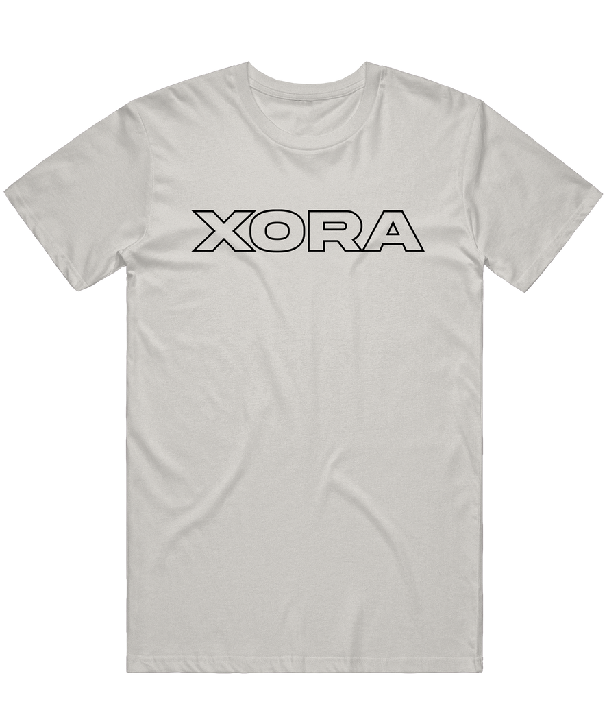 Xora Text Tee - Light Grey